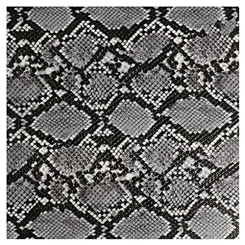 135x100cm Schlangenmuster Kunstleder Stoff Polsterstoff Meterware 1mm Dicke Vinyl Bezugsstoff zum Nähen DIY Basteln, Dekorationen, Sofastühle(Color:6) von NAKAN