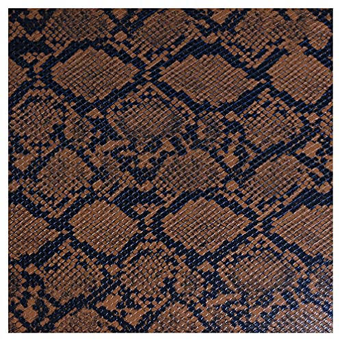 135x100cm Schlangenmuster Kunstleder Stoff Polsterstoff Meterware 1mm Dicke Vinyl Bezugsstoff zum Nähen DIY Basteln, Dekorationen, Sofastühle(Color:brown3) von NAKAN