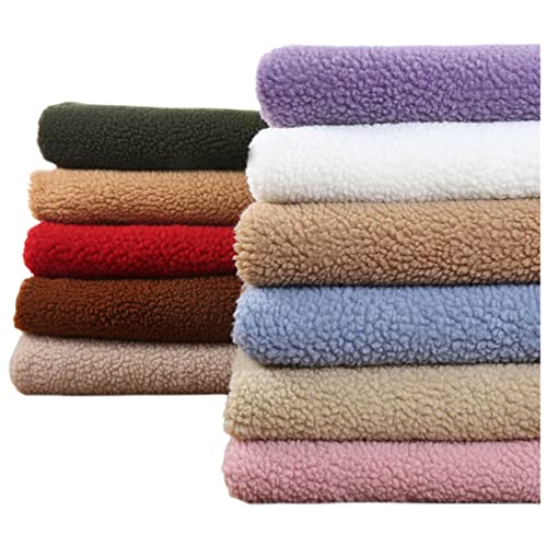 NAKAN 15 Farben Polar Fleece Stoff Anti-Pilling Sherpa Kunstpelz Kunstfell Stoff Meterware 160x100cm für Kostüm, Kunsthandwerk, Dekoration, Spielzeug, Kissen(Color:Navy) von NAKAN
