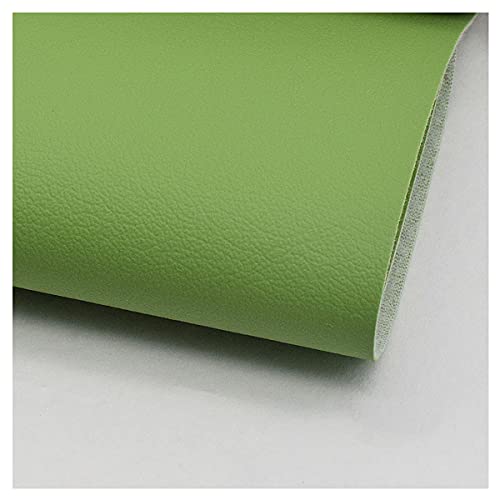 Vinyl Kunstleder Stoff Polsterstoff Meterware 135cm Breit Kunstleder Lederimitat Bezugsstoff für Möbel Sofa Stuhl Sitzbezug, DIY Handwerk, Wohnkultur(Color:Grün) von NAKAN