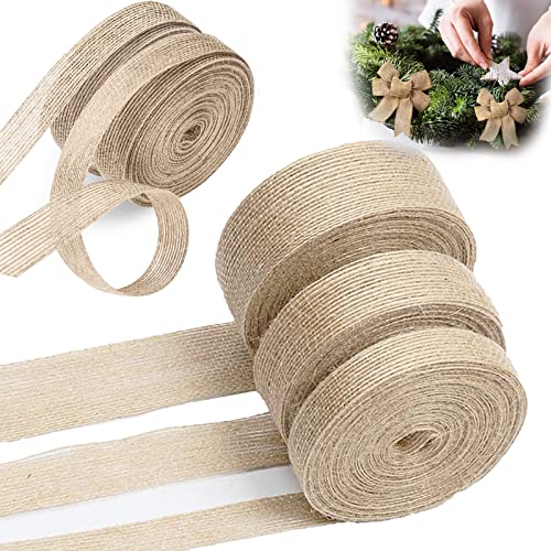 5 Rollen Juteband, Jute Band Vintage Geschenkband, 10m, Handwerk Hochzeit Haus Dekor Juteband Sackleinen Band, Decoband für Geschenkverpackung Handwerk von XGAGHB