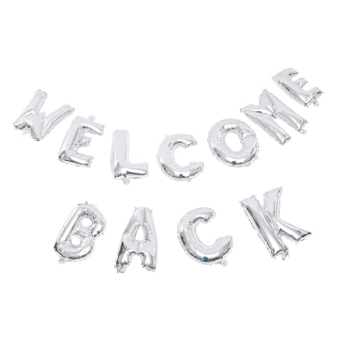 NAMOARLY 1 Satz Alphabet-Luftballons erste schultag wiedersehen Ballonsträuße geliefert wiederverwendbare Ballongirlande Willkommen zurück Dekorationsbüro Partyzubehör für die Schule Silver NAMOARLY 1 Satz Alphabet-Luftballons erste schultag wiedersehen Ballonsträuße geliefert wiederverwendbare Ballongirlande Willkommen zurück Dekorationsbüro Partyzubehör für die Schule Silver von NAMOARLY