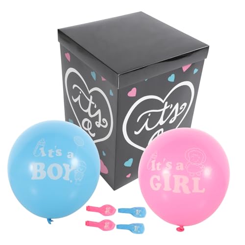 NAMOARLY 1 Satz Geschlechtsoffenlegungsbox Briefkästen für Babys Ballon zum Aufdecken des Geschlechts klare Luftballons Ornament Geschlecht offenbaren Dekorationen Junge von NAMOARLY