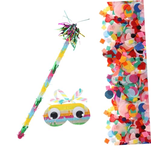 NAMOARLY Partyzubehör 1 Satz Pinata-Zubehör lustige Sonnenbrille Pinata-Augenmasken Spaß Augenbinden für Kinder Gläser Dekoration für sfeiern Pinata-Stick-Mädchen Junge Piñata von NAMOARLY