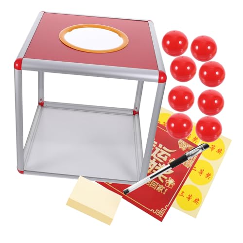 NAMOARLY 1 Satz Transparente Lotteriebox Aus Aluminiumlegierung Tombola Losboxen Tombola Losboxen Für Hochzeiten Mit Schloss Durchsichtiger Halter Wahlurnen Tombola Tickets von NAMOARLY