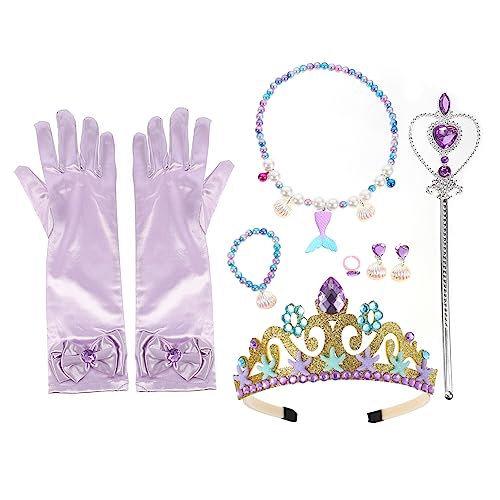 NAMOARLY 1 Set Meerjungfrau Schmuckset Halskette Armband Ring Und Ohrringe Für ädchen Fantasievolles Partyzubehör Und Rollenspiel Accessoire Perfekt Für Geburtstagsfeiern Und NAMOARLY 1 Set Meerjungfrau Schmuckset Halskette Armband Ring Und Ohrringe Für ädchen Fantasievolles Partyzubehör Und Rollenspiel Accessoire Perfekt Für Geburtstagsfeiern Und von NAMOARLY