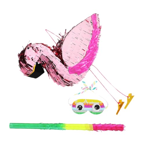 NAMOARLY 1 Set Piñata Für Kinder, Flamingo-piñata Mit Stock, Für Tropische Luau-party-vorräte, Flamingo-themen-geburtstagsdekorationen, Rosa NAMOARLY 1 Set Piñata Für Kinder, Flamingo-piñata Mit Stock, Für Tropische Luau-party-vorräte, Flamingo-themen-geburtstagsdekorationen, Rosa von NAMOARLY