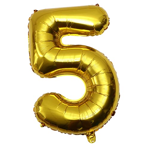 NAMOARLY 1 Stück Aluminium Folienballon Goldene Zahlenballons für Geburtstagsfeiern Hochzeiten und Besondere Anlässe Deko für Partys Elegante Feiern und Fotokulissen von NAMOARLY