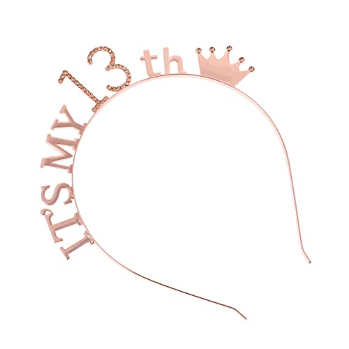 NAMOARLY 1 Stück Krone Stirnband haarband hair-band geburtstagskrone the suprise haar band Geburtstags-Stirnband Roségold Haarbänder für Kopf Geburtstag Haare Geburtstag Legierung NAMOARLY 1 Stück Krone Stirnband haarband hair-band geburtstagskrone the suprise haar band Geburtstags-Stirnband Roségold Haarbänder für Kopf Geburtstag Haare Geburtstag Legierung von NAMOARLY