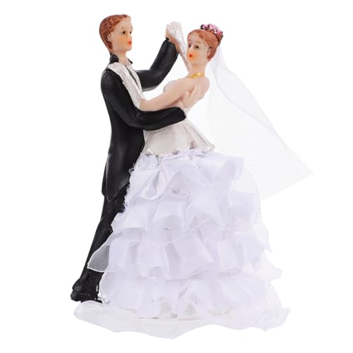 NAMOARLY Jahrestagsgeschenk Hochzeitstorte Ornamente Tanzpaar Figur Modell Kuchen Dekoration Für Wohnkultur von NAMOARLY