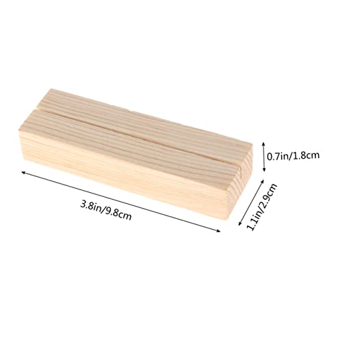 NAMOARLY 10 Stück Holz Memo Halter Stabile Tischkartenhalter Fotohalter Klammern für Fotos Notizen Menükarten Büro Party Dekoration von NAMOARLY