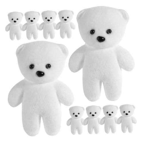 NAMOARLY 10 Stück Schaumstoffbären Für Bastelprojekte Und Blumenstrauß-dekoration, Miniatur-stoffbärenspielzeug Für Babypartys Und Abschlussfeiern von NAMOARLY