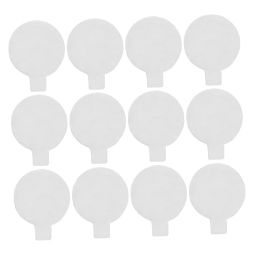 NAMOARLY 100st Runder Nanokleber Kreisaufkleber Versiegelungsetiketten Für Umschläge Ballonklebeband Punktetikettenaufkleber Runde Etiketten Klein Pet-trennpapier Geschenk Weiß Acryl Büro von NAMOARLY