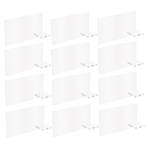 NAMOARLY 12 Stück Hochzeitssitzschild Ort Zeichen Dekoration Party Name Das Sitzplätze Nummer Des Hochzeitstisches Hochzeitsmittelstücke Für Tische Weiße Platzkarten Empfangsschild Acryl von NAMOARLY