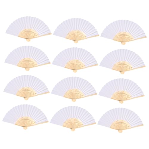 NAMOARLY 12 Stück Teiliges Chinesische Faltfächer Handfächer für DIY Tanz Hochzeit und Sommerreisen Dekorative Tragbare Fächer NAMOARLY 12 Stück Teiliges Chinesische Faltfächer Handfächer für DIY Tanz Hochzeit und Sommerreisen Dekorative Tragbare Fächer von NAMOARLY