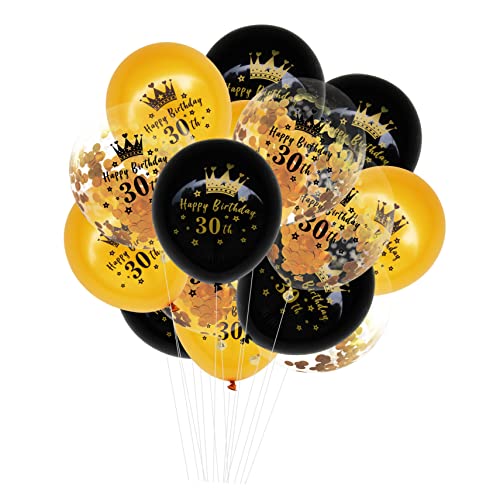 NAMOARLY 15st Geburtstag Luftballons Schwarzgoldene Luftballons Goldschwarze Luftballons Golddekor Süße Luftballons Zahlenballon 30 Jahre Alte Geburtstagsdekoration Girlandendekor Emulsion NAMOARLY 15st Geburtstag Luftballons Schwarzgoldene Luftballons Goldschwarze Luftballons Golddekor Süße Luftballons Zahlenballon 30 Jahre Alte Geburtstagsdekoration Girlandendekor Emulsion von NAMOARLY