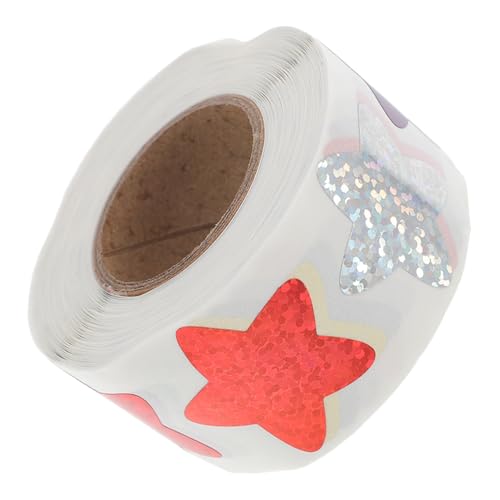 NAMOARLY 1Rolle Holographische Glitzer Sternaufkleber Selbstklebende Belohnungsaufkleber Für Kindergarten Und Schule Motivationssticker Für Verhaltenscharts NAMOARLY 1Rolle Holographische Glitzer Sternaufkleber Selbstklebende Belohnungsaufkleber Für Kindergarten Und Schule Motivationssticker Für Verhaltenscharts von NAMOARLY