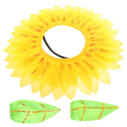 NAMOARLY 1Satz Sonnenblumen Kopfbedeckung Mit Handschuhen Lustiges Blumenkostüm Zubehör Für Karneval Theateraufführungen Und Gartenpartys NAMOARLY 1Satz Sonnenblumen Kopfbedeckung Mit Handschuhen Lustiges Blumenkostüm Zubehör Für Karneval Theateraufführungen Und Gartenpartys von NAMOARLY