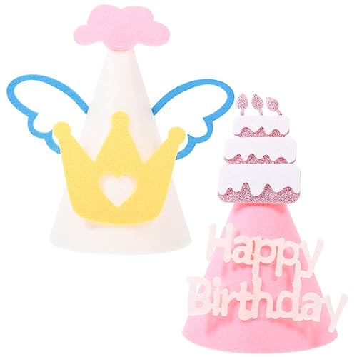NAMOARLY 2stücke Teiliges Geburtstagsmützen Für Junge Mädchen Cartoon Partyhüte Aus Filz Für Jungen Und Mädchen Accessoires Für Kindergeburtstagsfeiern Elegante Kopfbedeckung Für NAMOARLY 2stücke Teiliges Geburtstagsmützen Für Junge Mädchen Cartoon Partyhüte Aus Filz Für Jungen Und Mädchen Accessoires Für Kindergeburtstagsfeiern Elegante Kopfbedeckung Für von NAMOARLY