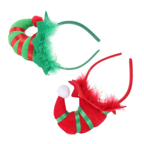 NAMOARLY 2 Stück Weihnachts Elfenhut Haarreifen Einzigartige Xmas Party Haarschmuck Leichte Kopfbedeckung für Erwachsene und Festliche Accessoires für Unvergessliche Feiern Zufällige Farbe NAMOARLY 2 Stück Weihnachts Elfenhut Haarreifen Einzigartige Xmas Party Haarschmuck Leichte Kopfbedeckung für Erwachsene und Festliche Accessoires für Unvergessliche Feiern Zufällige Farbe von NAMOARLY
