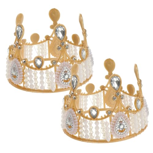 NAMOARLY 2 Stücke Krone Form Cupcake Topper Kuchen Dekoration Mit Strass Party Ornament NAMOARLY 2 Stücke Krone Form Cupcake Topper Kuchen Dekoration Mit Strass Party Ornament von NAMOARLY