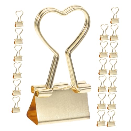 NAMOARLY 20 Stück Metall Binderclips für Dokumente und Journaling Kleine Büroklammern für Zuhause und Büro Vielseitige Clips für Scrapbooking und Rechnungen NAMOARLY 20 Stück Metall Binderclips für Dokumente und Journaling Kleine Büroklammern für Zuhause und Büro Vielseitige Clips für Scrapbooking und Rechnungen von NAMOARLY