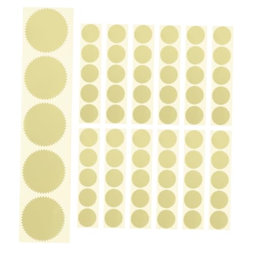 NAMOARLY 200 Stück Goldene Prägeaufkleber mit Gezacktem Selbstklebende Siegelaufkleber für Zertifikate Auszeichnungen und Offizielle Dokumente Durchmesser für Besondere Anlässe NAMOARLY 200 Stück Goldene Prägeaufkleber mit Gezacktem Selbstklebende Siegelaufkleber für Zertifikate Auszeichnungen und Offizielle Dokumente Durchmesser für Besondere Anlässe von NAMOARLY