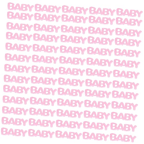 NAMOARLY 200 Stück Konfetti zur Taufe Partytaschen Konfetti-Tüten decoratiuni craciun hochzeitsdeko esstisch Babyparty-Party-Tischstreuung Geschlecht offenbaren Dekoration Harz Rosa von NAMOARLY