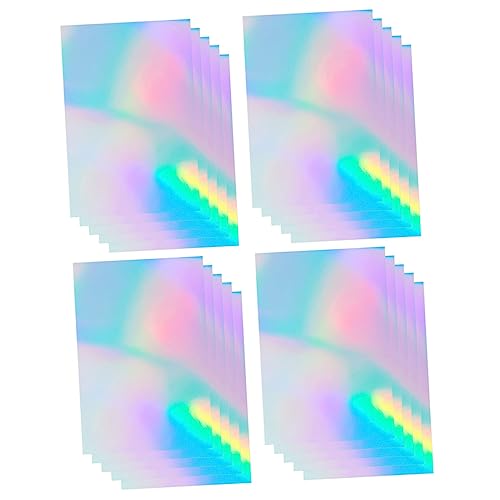 NAMOARLY 20Blätter Holografische Aufkleber Selbstklebend Wasserfestes Bastelpapier für Tassen Laptops für Kreative DIY Projekte und Designs von NAMOARLY