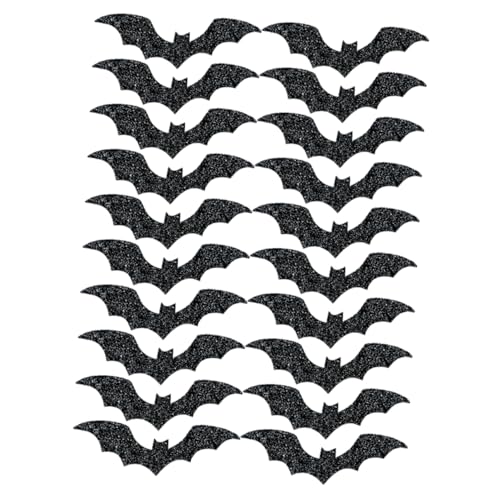 NAMOARLY 20stücke Halloween Fledermaus Dekoration Glitzernde Tischaccessoires Für Unvergessliche Halloween-partys Für Kinderfeiern Und Festliche Tischgestaltung von NAMOARLY
