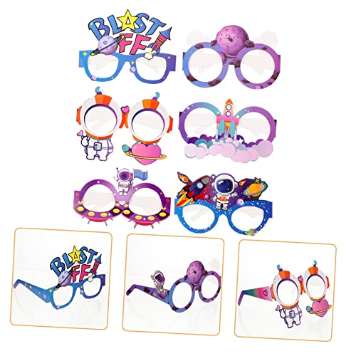 NAMOARLY 24 Stück Weltraum Papierbrille Platz Gläser mit Partymotiven Weltraum-Party-Dekorationen Weltraum Brille Raumgeburtstagsdekorationen musik party brille Leichte Partygläser NAMOARLY 24 Stück Weltraum Papierbrille Platz Gläser mit Partymotiven Weltraum-Party-Dekorationen Weltraum Brille Raumgeburtstagsdekorationen musik party brille Leichte Partygläser von NAMOARLY