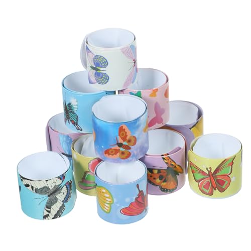 NAMOARLY 24St Schlagarmbänder mit Schmetterlingsmotiv Armband mit Schmetterlingsmotiv Armband für Rave kindergeburtstags mitgebsel spaß Schmetterlings-Schnapparmbänder PVC NAMOARLY 24St Schlagarmbänder mit Schmetterlingsmotiv Armband mit Schmetterlingsmotiv Armband für Rave kindergeburtstags mitgebsel spaß Schmetterlings-Schnapparmbänder PVC von NAMOARLY