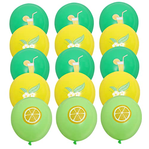 NAMOARLY 24st Zitronenfruchtballon Dekorationen Für Die Babyparty Tropische Latexballons Hawaii-partyballon Limonaden-partydekoration Sommerballon Emulsion Gedenken Bankett Heliumballon von NAMOARLY