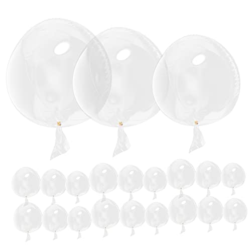 NAMOARLY 24St transparenter DIY-Ballon großer Ballon Klares Ballonset Luftballons Hochzeitsdekorationen Ornament Ballons Dekoration Riesenballon Blase Material Zubehör Baby von NAMOARLY