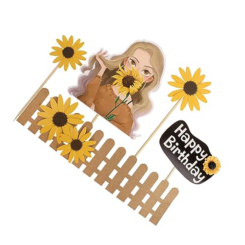 NAMOARLY Party 25pcs Sunflower Kuchen Topper Dekorative Kuchen Pick Kreative Kuchen Topper NAMOARLY Party 25pcs Sunflower Kuchen Topper Dekorative Kuchen Pick Kreative Kuchen Topper von NAMOARLY