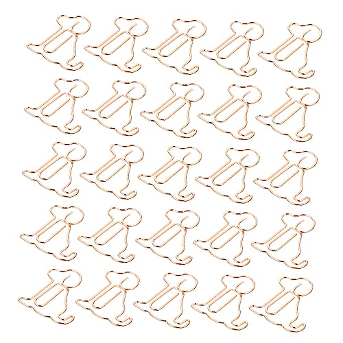 NAMOARLY 25Stücke Tierförmige Büroklammern Roségold Kreative Clips für Büro Studium und Lesezeichen Starker Halt ohne Beschädigung Des Deko für Notizbücher von NAMOARLY