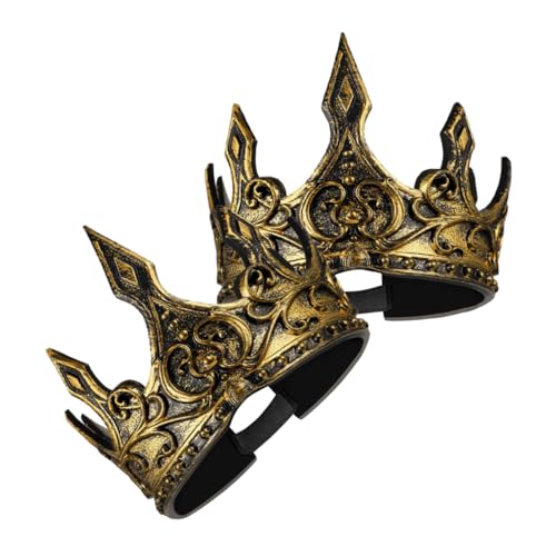 NAMOARLY 2St King's Crown Tiara barocke Krone Requisiten für Männer Krone Krone Kuchen Krone goldene krone mittelalter krone Königskrone für Erwachsene mittelalterliche Krone für Männer Pu NAMOARLY 2St King's Crown Tiara barocke Krone Requisiten für Männer Krone Krone Kuchen Krone goldene krone mittelalter krone Königskrone für Erwachsene mittelalterliche Krone für Männer Pu von NAMOARLY