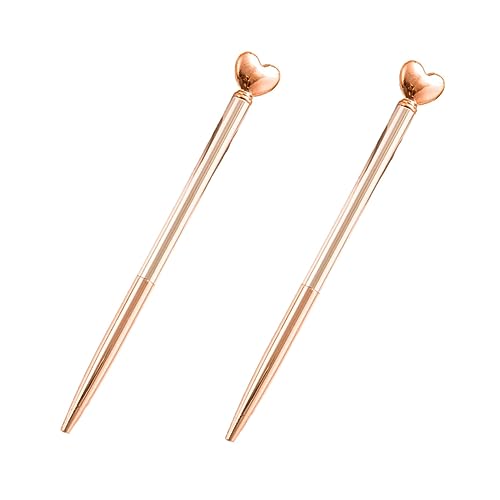NAMOARLY 2Stücke Kugelschreiber Roségold Herzform Für Schule Und Büro Stifte Mit Fließender Für Angenehmes Schreiben Und Kreative Designs NAMOARLY 2Stücke Kugelschreiber Roségold Herzform Für Schule Und Büro Stifte Mit Fließender Für Angenehmes Schreiben Und Kreative Designs von NAMOARLY