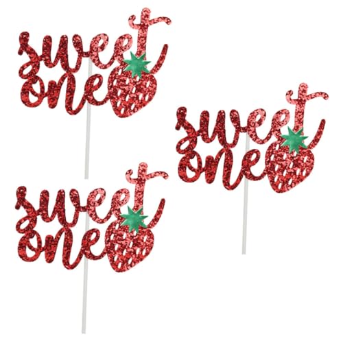 NAMOARLY 3 Stück Kuchen Zeichen Kuchen -Topper praktische Desserteinlagen hochzeitsdeko Cartoon-Fruchtstäbchen Foto-Requisiten schöner Food-Topper Premium-Glitzerpuder rot NAMOARLY 3 Stück Kuchen Zeichen Kuchen -Topper praktische Desserteinlagen hochzeitsdeko Cartoon-Fruchtstäbchen Foto-Requisiten schöner Food-Topper Premium-Glitzerpuder rot von NAMOARLY