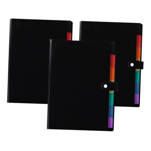 NAMOARLY 3 Stück Teiliges Dokumentenmappe mit Knopfverschluss Erweiterbarer Papier Organizer mit Mehreren Fächern Tragbarer Aktenordner für Büro Schule und Zuhause Farbige Sortiermappe aus NAMOARLY 3 Stück Teiliges Dokumentenmappe mit Knopfverschluss Erweiterbarer Papier Organizer mit Mehreren Fächern Tragbarer Aktenordner für Büro Schule und Zuhause Farbige Sortiermappe aus von NAMOARLY