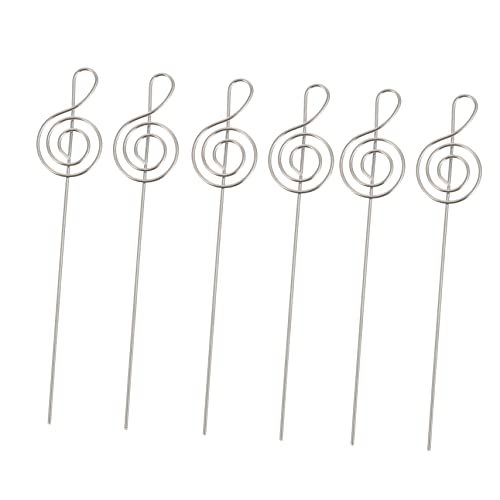 NAMOARLY 30 Stück Cliphalter Für Kartendraht Notizklammern Clips Fotocliphalter Für Den Tisch Beachten Sie Den Halter Drahtclip Für Memokarten Esstischdekor Inhaber Rostfreier Stahl von NAMOARLY