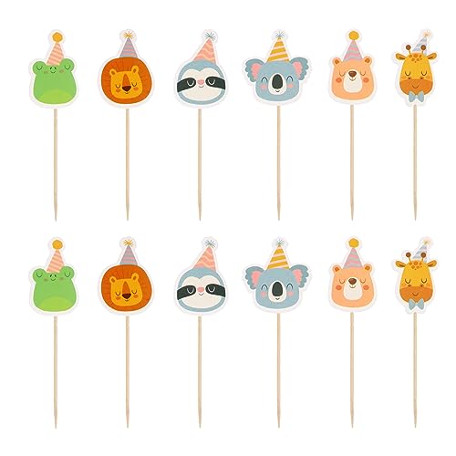 NAMOARLY 30 Stücke Geburtstag Party Kuchen Topper Dekorationen Drwate Cartoon Tiere Kuchen Picks Einzigartige NAMOARLY 30 Stücke Geburtstag Party Kuchen Topper Dekorationen Drwate Cartoon Tiere Kuchen Picks Einzigartige von NAMOARLY