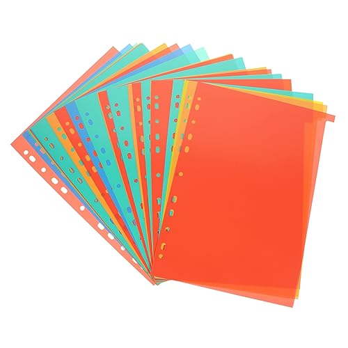 NAMOARLY 31Blätter Binder Divider Farbige Datei Teiler Für Binder Und Notebooks Für Schule Und Büro Praktische Fachteiler Für Optimale Organisation von NAMOARLY