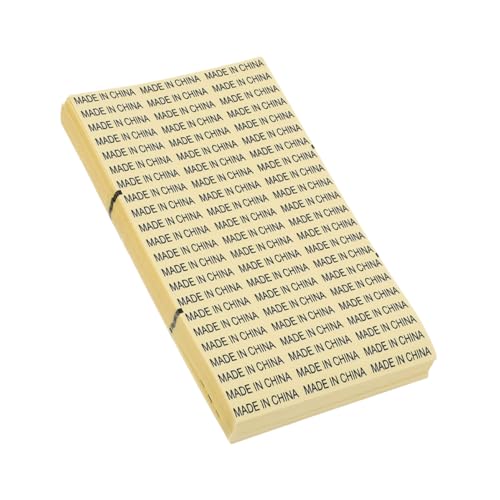 NAMOARLY 3500 Stück Transparente Pet Klebeetiketten Made in China Herkunftsaufkleber Selbstklebend Langlebig für Produktverpackungen Metall Kunststoff Papier von NAMOARLY