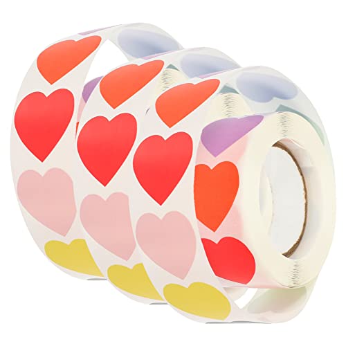 NAMOARLY 3rollen Herz Aufkleber Blanko Etiketten Für Sealing Sticker Farben Selbstklebende Herz Sticker Für Basteln Und Organisation NAMOARLY 3rollen Herz Aufkleber Blanko Etiketten Für Sealing Sticker Farben Selbstklebende Herz Sticker Für Basteln Und Organisation von NAMOARLY