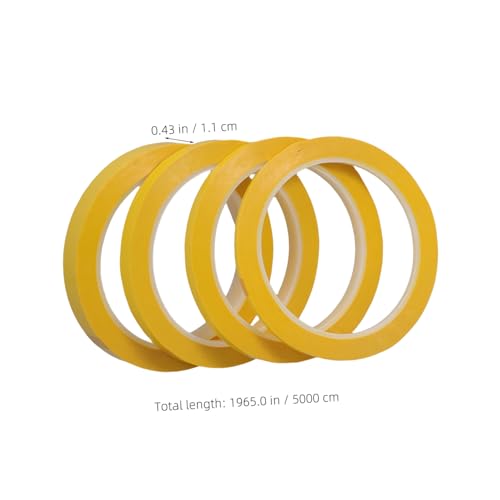 NAMOARLY 4 Rollen Hitzebeständiges Klebeband Stark Klebend Isolierend Vielseitig für Haushalt Büro Scrapbooking Basteln Hitzebeständige Polyesterfolie zur Beschriftung und Organisation NAMOARLY 4 Rollen Hitzebeständiges Klebeband Stark Klebend Isolierend Vielseitig für Haushalt Büro Scrapbooking Basteln Hitzebeständige Polyesterfolie zur Beschriftung und Organisation von NAMOARLY