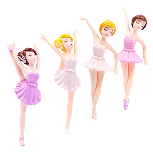NAMOARLY 4 Stück Ballerina Mädchen Tortendeko Geburtstagstorte Deko Elegante Weiße und Violette Figuren Süße Backdeko für Mädchen Geburtstagsfeier Kuchenornamente NAMOARLY 4 Stück Ballerina Mädchen Tortendeko Geburtstagstorte Deko Elegante Weiße und Violette Figuren Süße Backdeko für Mädchen Geburtstagsfeier Kuchenornamente von NAMOARLY