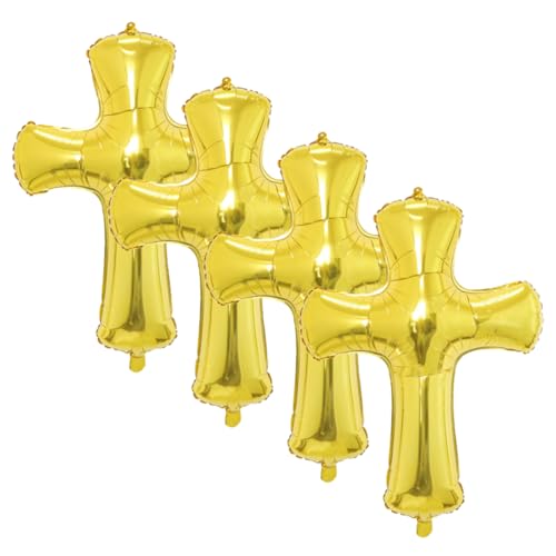 NAMOARLY 4 Stück Luftballons zur Babytaufe riesiger Ballon Dekoration Folienballons bunt groß geburtstagsdeko balloons Geburtstag Luftballons Ballons überqueren Aluminiumfolie Golden NAMOARLY 4 Stück Luftballons zur Babytaufe riesiger Ballon Dekoration Folienballons bunt groß geburtstagsdeko balloons Geburtstag Luftballons Ballons überqueren Aluminiumfolie Golden von NAMOARLY