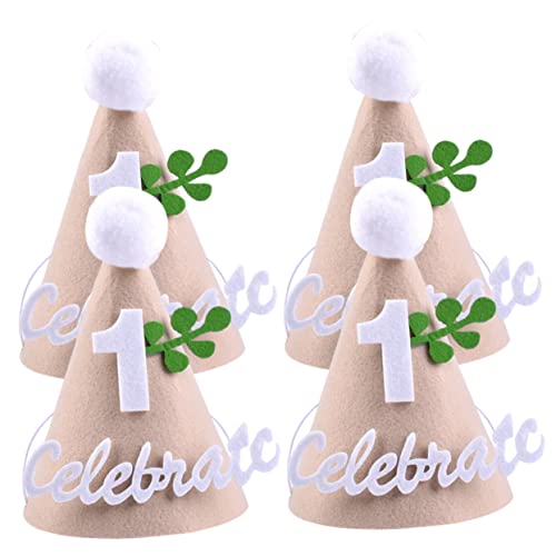NAMOARLY 4 Stück Non Woven Partyhut neugeborene hüte erstes geburtstagsoutfit mädchen Stirnband Babymütze haarbänder Geburtstagsmütze für Kindergeburtstagshut -Partyhut Vlies NAMOARLY 4 Stück Non Woven Partyhut neugeborene hüte erstes geburtstagsoutfit mädchen Stirnband Babymütze haarbänder Geburtstagsmütze für Kindergeburtstagshut -Partyhut Vlies von NAMOARLY