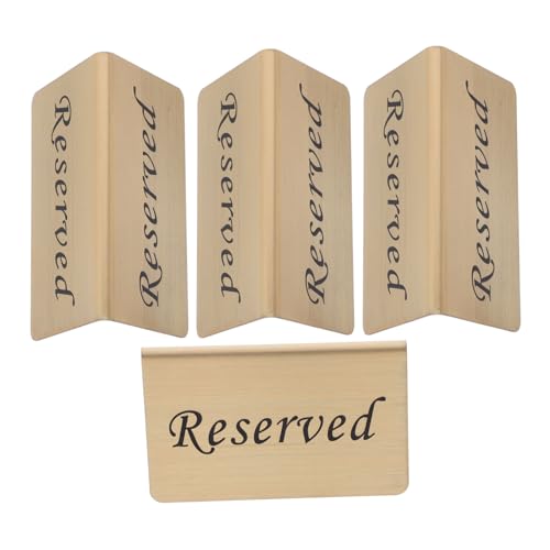 NAMOARLY 4 Stück Teiliges Reserviert Tischschilder aus V Förmig Goldfarben für Hochzeit Restaurant Events Langlebig Klare Minimalistische Design Vielseitig Einsetzbar NAMOARLY 4 Stück Teiliges Reserviert Tischschilder aus V Förmig Goldfarben für Hochzeit Restaurant Events Langlebig Klare Minimalistische Design Vielseitig Einsetzbar von NAMOARLY